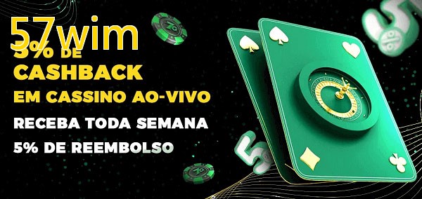 Promoções do cassino ao Vivo 57wim